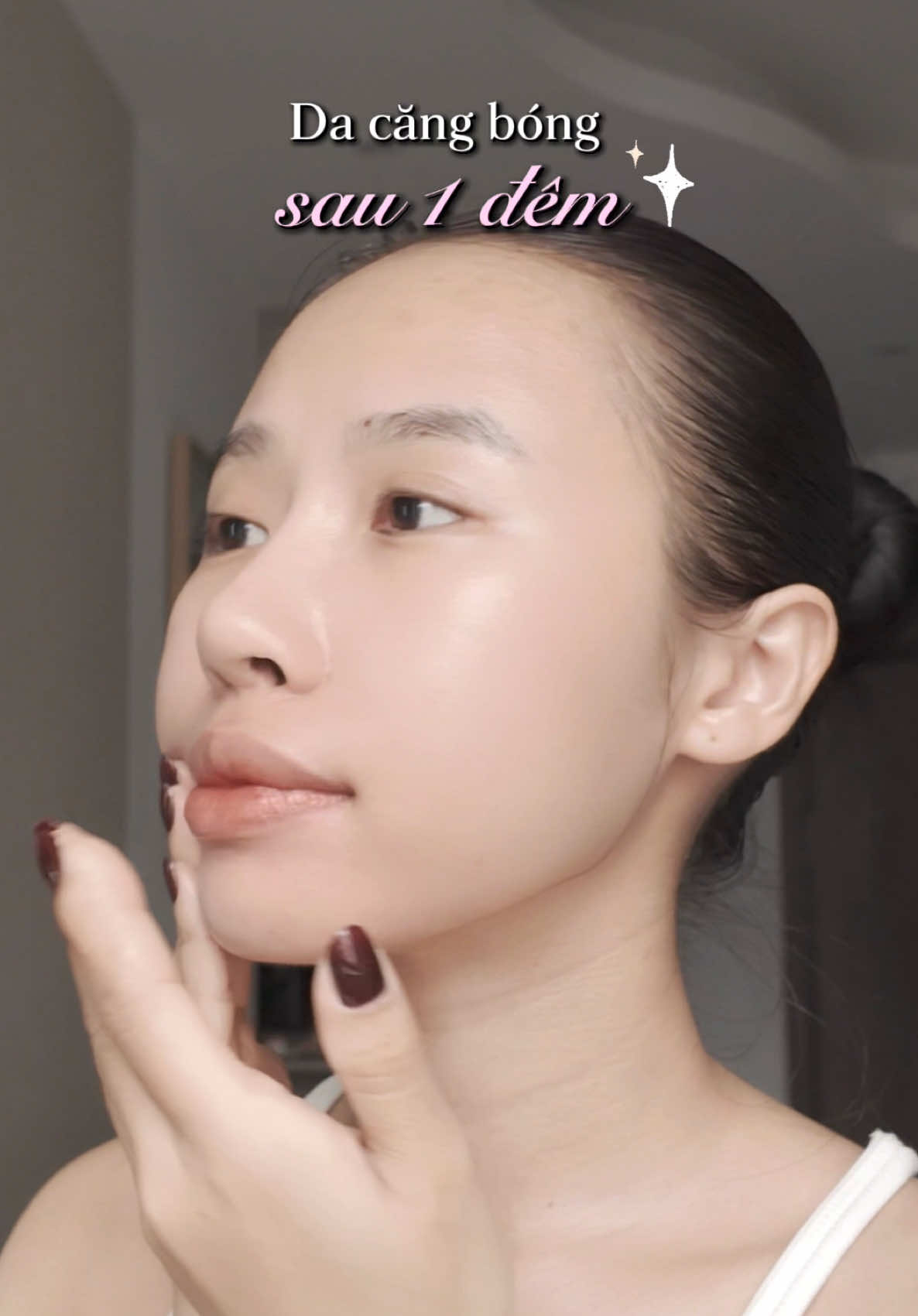 Bà nào da siu khô như tui thì phải áp dụng cách dùng kem ngủ tím này nha, như 1 loại mặt nạ ngủ cấp ẩm siu mê luôn  #kemngutim #skincare #hợptáccùnglorealparis 