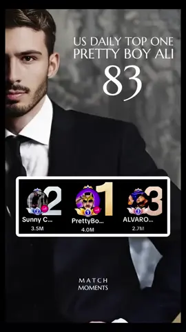 PRETTY BOY ALI TAKES US DAILY TOP ONE  @PrettyBoyAli24  @PrettyBoyAli  #prettyboyali24  #matchmoments  #fyp
