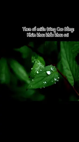 Then cổ miền Đông Cao Bằng: Khửn khau khắc khau cai NN: Bích Liên 