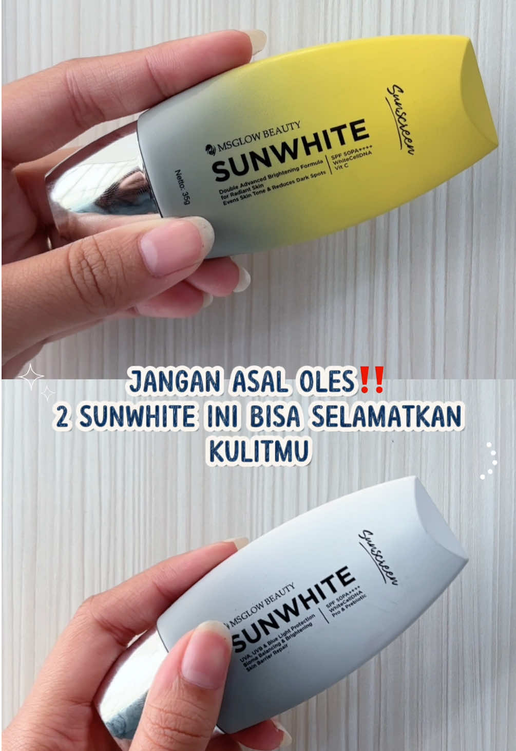 JANGAN SALAH LAGI YAH BEAUTIES🥰🤗 pilih sunscreen sesuai kebutuhan kamu🥰#msglowbeauty #sunscreen 