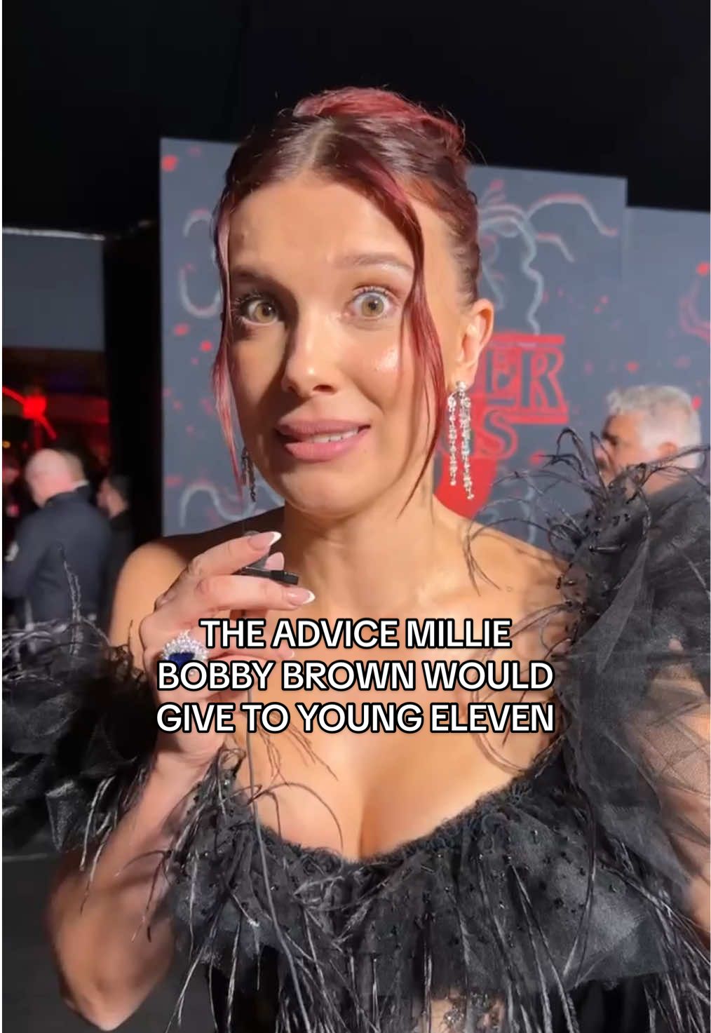 “listen to your inner voice” 🖤 #milliebobbybrown #strangerthings 