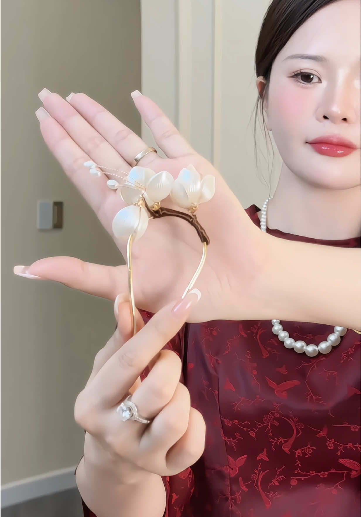 Bộ Kẹp U & Nĩa Hoa Mộc Lan #champhanriview #phukientoc 