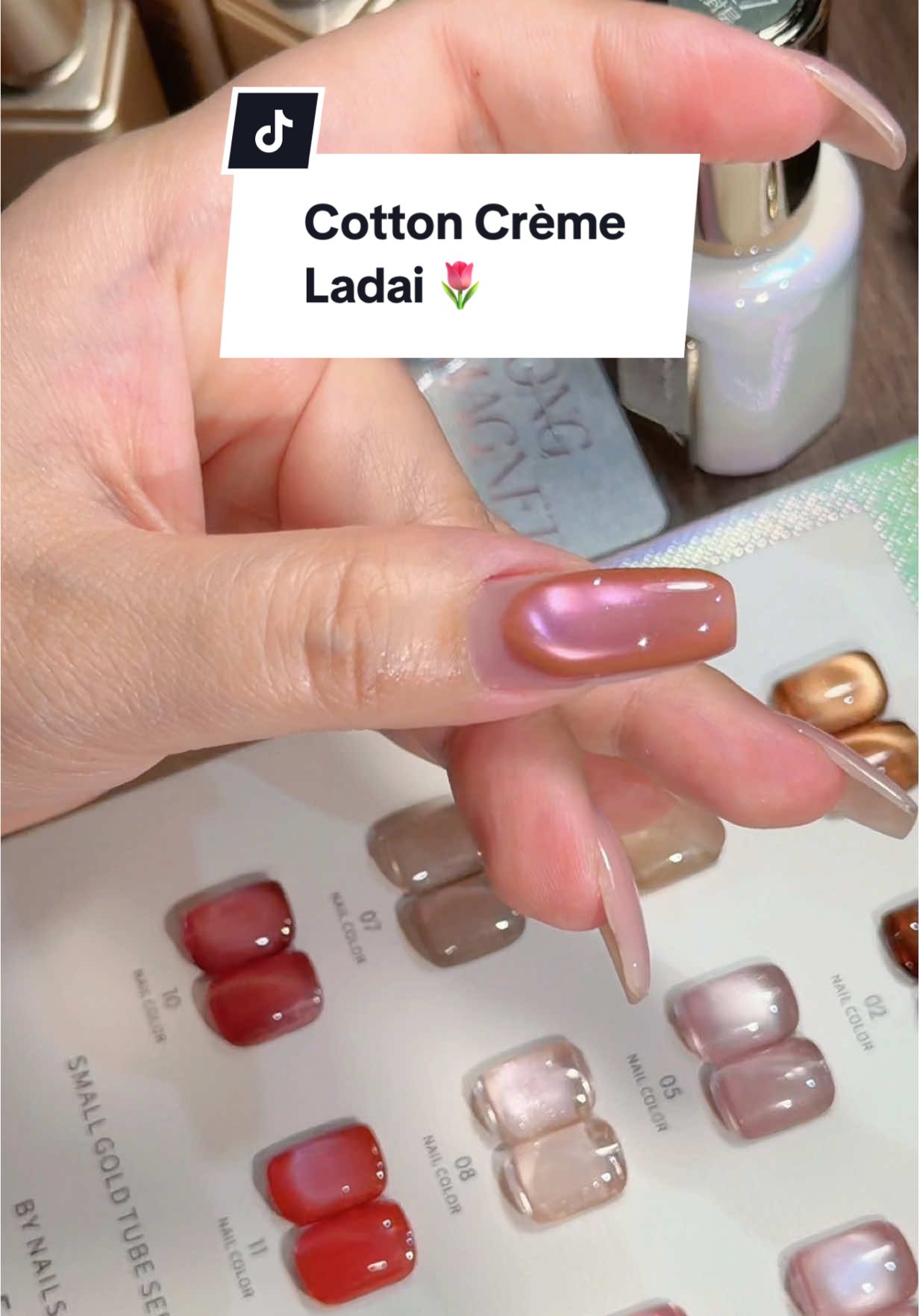 Cotton Crème Ladai 🌷 #สีเจล #ร้านทำเล็บบางแสน#ร้านทําเล็บบางแสน #อุปกรณ์ทำเล็บ#อุปกรณ์ทําเล็บงแสน    