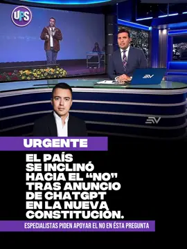 Revelación sobre ChatGPT impulsa el NO a la Asamblea Constituyente. #consultapopular #ecuador #DanielNoboa 