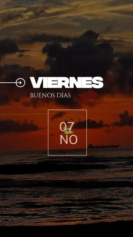¡Llegó el viernes! 💪 Hoy es el momento perfecto para celebrar tus logros, grandes o pequeños. Cada esfuerzo que hiciste esta semana te acercó a tu meta, incluso si no lo notas todavía. Recuerda: la constancia vence al cansancio, y el éxito empieza con la decisión de no rendirse. #CapCut #viernes #7 #noviembre #mensajedeldia 
