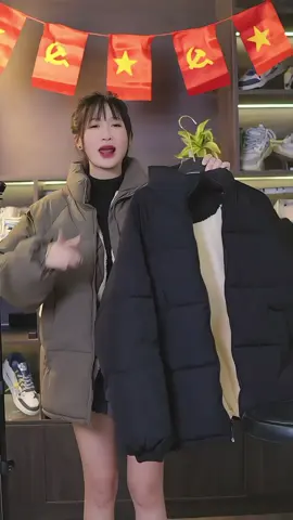 Áo Phao Bản dày lót lông unisex nam nữ mặc đẹp #trending #quocvuonglive #xuhuong #aophao #tiktokshopthoitrend 