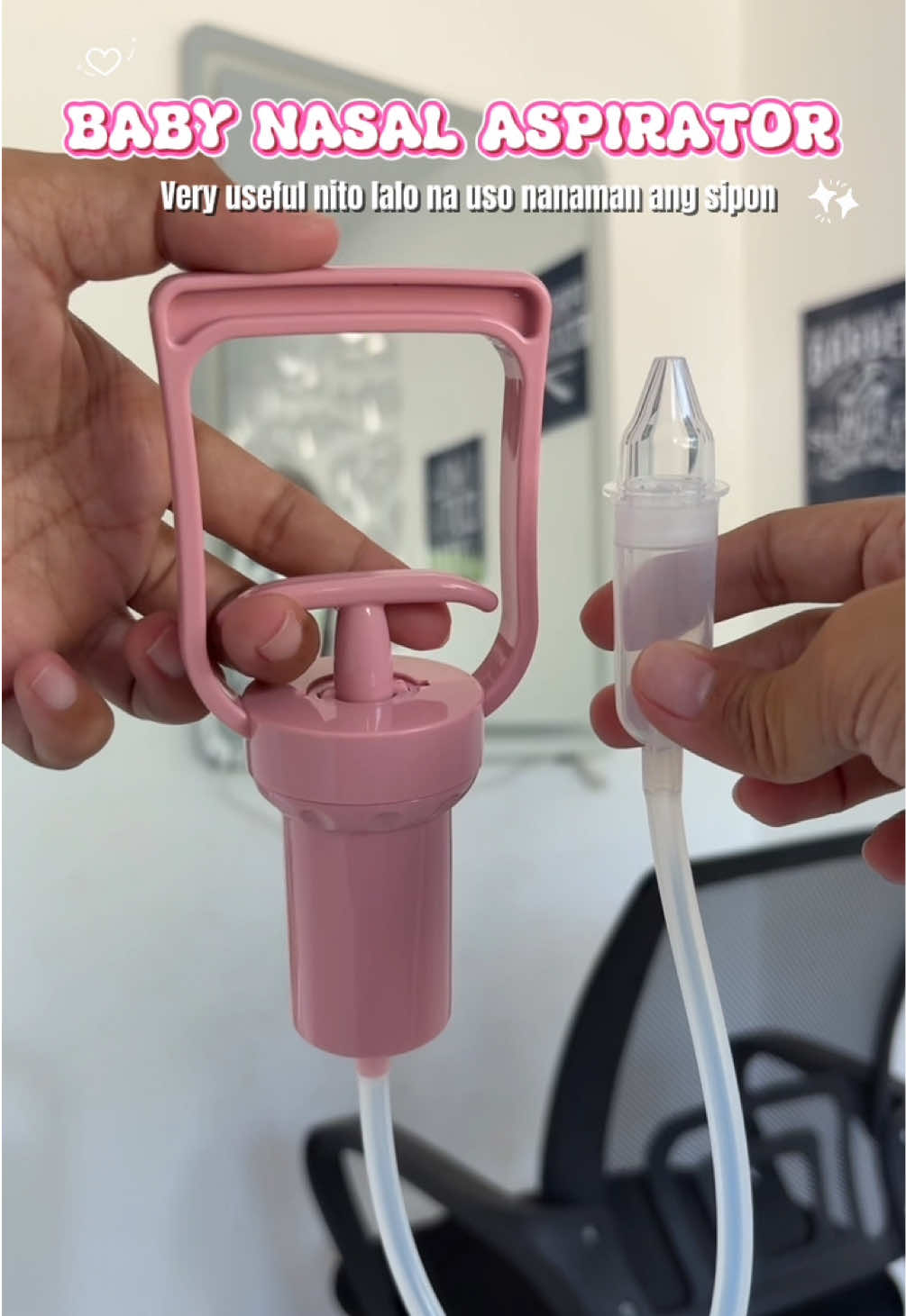 Goodbye Sipon na dito pag ito gamit nyong Nasal Aspirator very easy to used #babyessentials #nasalaspirator #babyneeds #cough #runnynose 