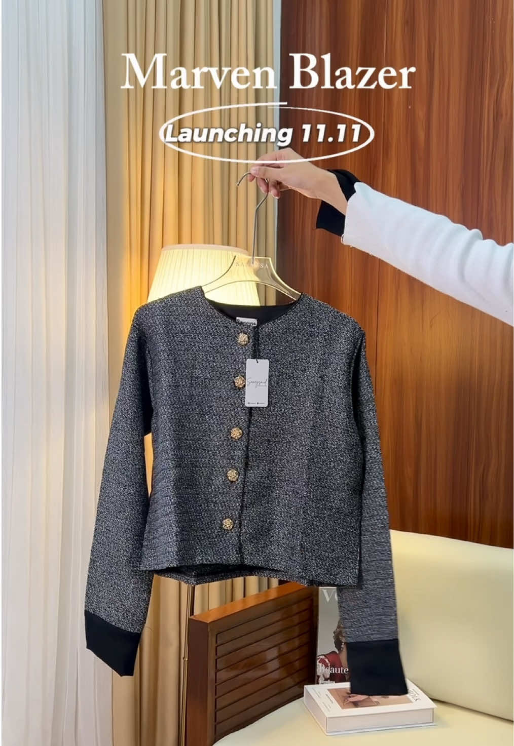 Marven blazer, launching 11.11🙌🏻 #fyp#atasanwanita#blouse#outfitideas#outfit 