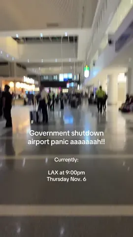 It’s fine. At least for now. I just really feel bad for anyone working that’s not getting paid, for families who are so stressed out about their flights…  TSA precheck had maybe 10 people in line, regular TSA looked pretty intense.. Remember to treat everyone with kindness!! #LAX #governmentshutdown #airportlife #travelalert #travelupdate 