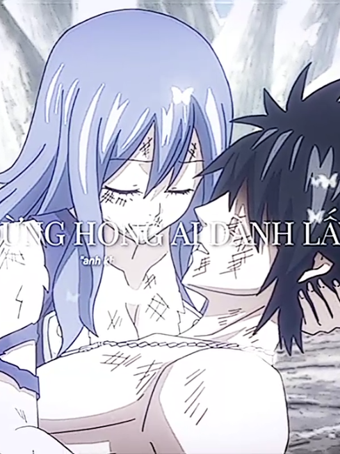 Dẫu có nhắm mắt vẫn không buông -ib:?? #gurvia #grayfullbuster #juvialockser #fairytail 
