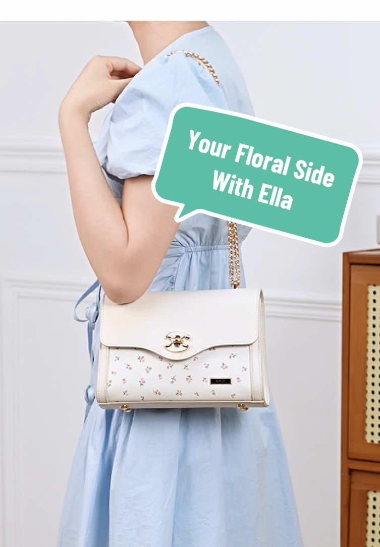 Let your floral side shine! NEW ARRIVALS Ella Shoulderbag is here to add sweetness to your every day. With blooming prints, soft tones, and that adorable twist-lock detail. Whether it’s an office morning or a coffee afternoon, Ella brings that fresh and feminine mood you’ll love to carry everywhere! Available in 2 NEW EXCLUSIVE COLOR : Babycino & Latte #Enjiid #BanggaPakeEnji #Shoulderbag #TasWanita