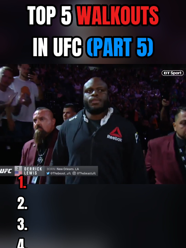 TOP 5 WALKOUTS IN UFC PART 5 #UFC #MMA #alexandervolkanovski #fyp #top5 