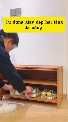 Tủ đựng giày dép hai tầng đa năng #xuhuong2025🥰 #master2023bytiktok #viral #flypシ#tudunggiay 