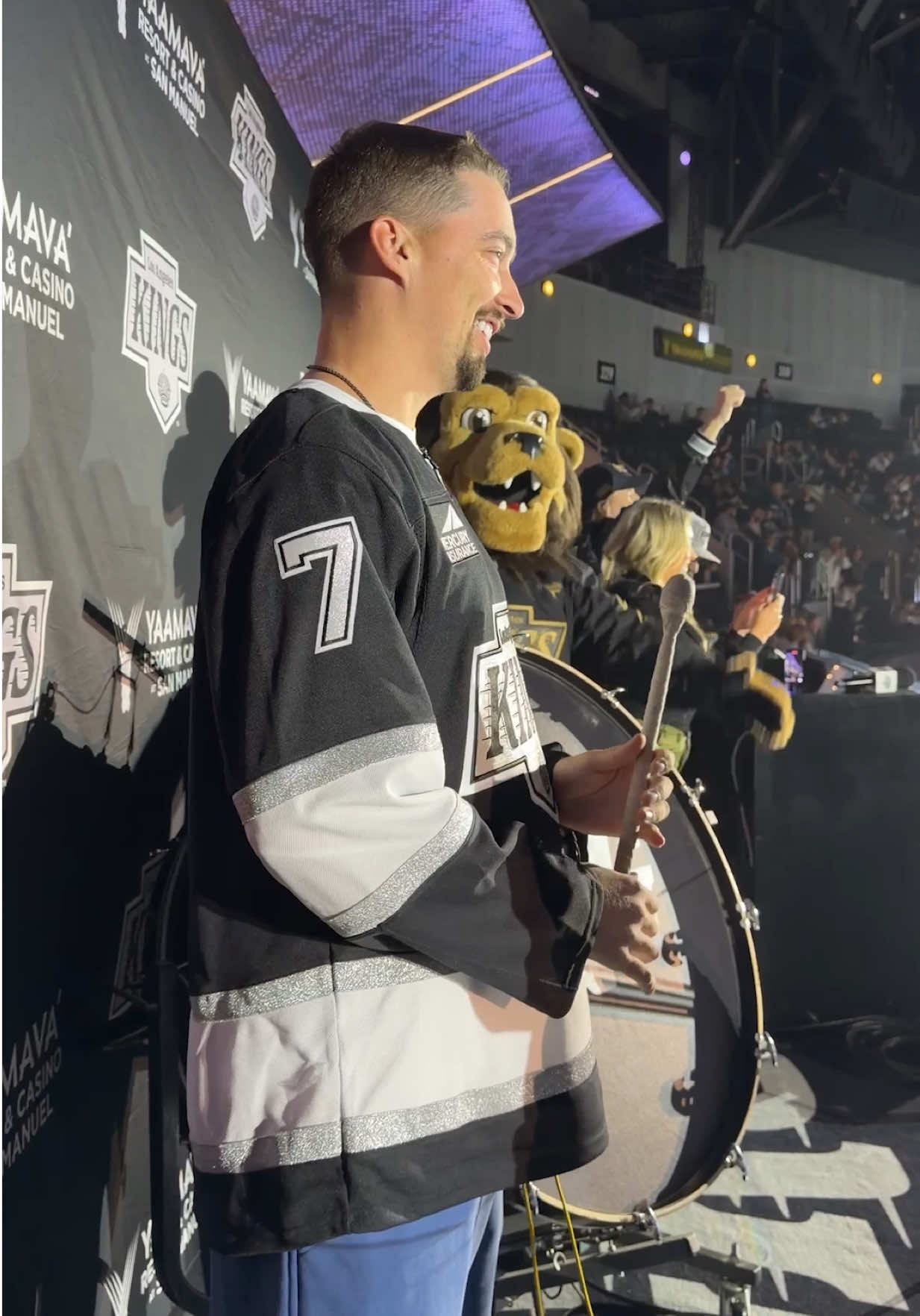 Blake on the drums! #dodgers #sports #losangeles #hockey 