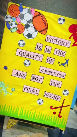 Preparation for Annual Sports Gala🌟| Outdoor Board Decoration💫#school  #education #almadinaschool 