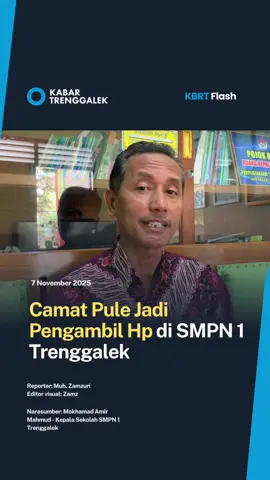 KBRT – Telepon genggam (HP) siswi yang diamankan pihak SMPN 1 Trenggalek telah dikembalikan ke pemilik. Kepala Sekolah SMPN 1 Trenggalek, Mokhamad Amir Mahmud, membenarkan bahwa HP tersebut diambil oleh Camat Pule yang mewakili pihak keluarga. “Handphone sudah kami berikan kemarin hari Kamis (06/11/2025) dengan mengisi berita acara, handphone kondisinya masih baik dan normal,” ujar Amir, Jumat (07/11/2025). Ia menjelaskan, penyerahan HP dilakukan secara resmi melalui berita acara. Dalam proses tersebut, Camat Pule hadir sebagai perwakilan keluarga yang sebelumnya telah memberikan mandat untuk mengambil Hp. “Perwakilan dari orang tua, iya [Bu Camat Pule]. Hanya mengambil mengisi berita acara dan selesai. Kondisi HP baik normal, dan bisa diaktifkan,” lanjutnya.