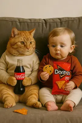 When your best friend can’t stop laughing 😂👶🐱 This baby and cat are the ultimate comedy duo! #fyp #foryoupage #cat #baby #cutebaby 
