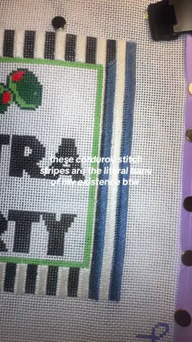 Update: slightly unwell but we’re making progress!!!!! #needlepoint #ndlpt #needlepointtiktok #wip 