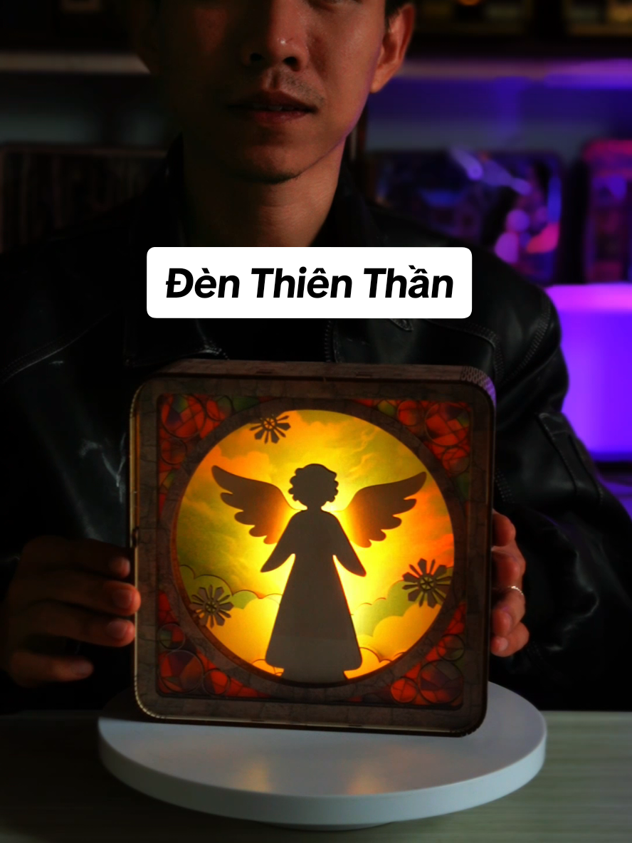Đèn thiên thần -món quà của sự  bình an#tuanbooknook #decor #trangtri #denngu #booknook 