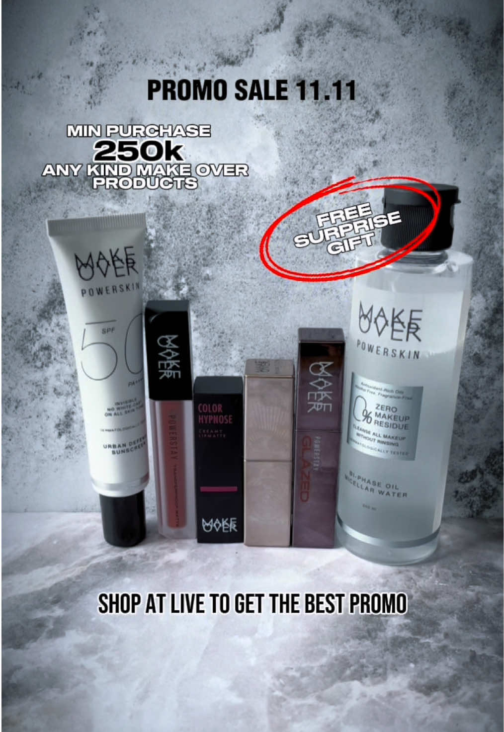 11.11 SALE is loading…⏳ Stay tuned for massive bundles & exclusive LIVE deals!💕 #promoguncang1111 #promomakeover #beautydeals #makeovermastershade #makeoverid