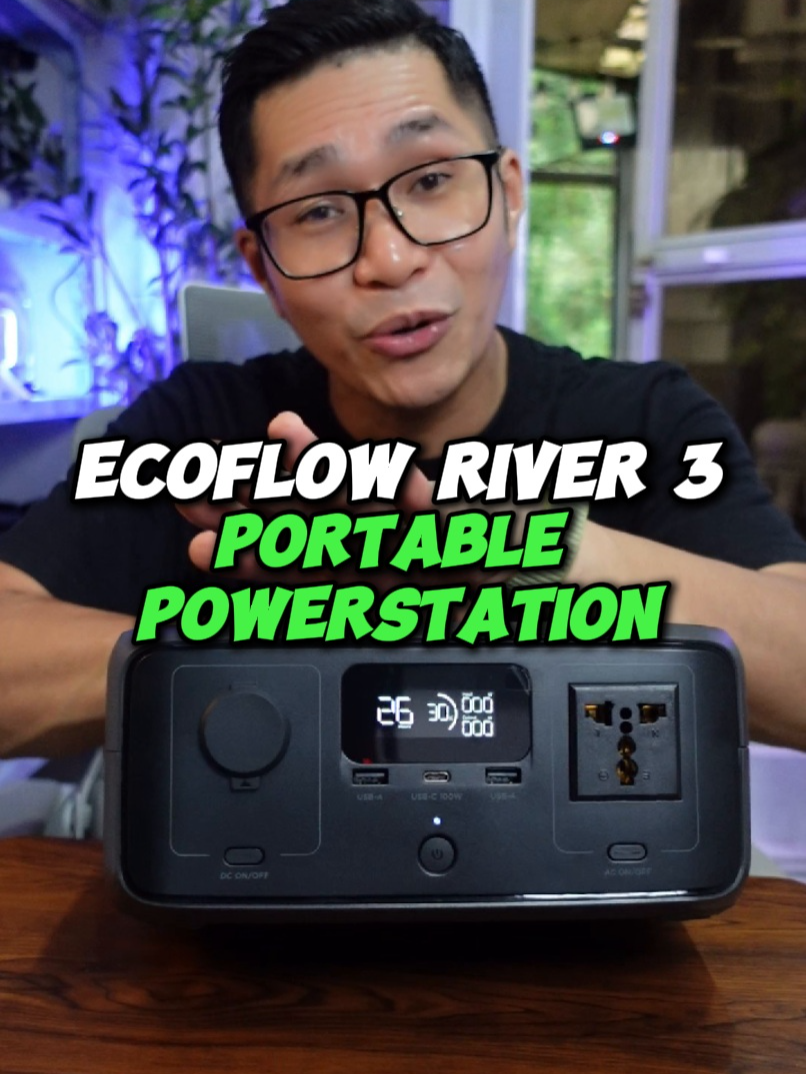 Ecoflow River 3 Portable Power Station #ecoflow #ecoflowriver3 #portablepowerstation #emergency #outdoor #survival #camping
