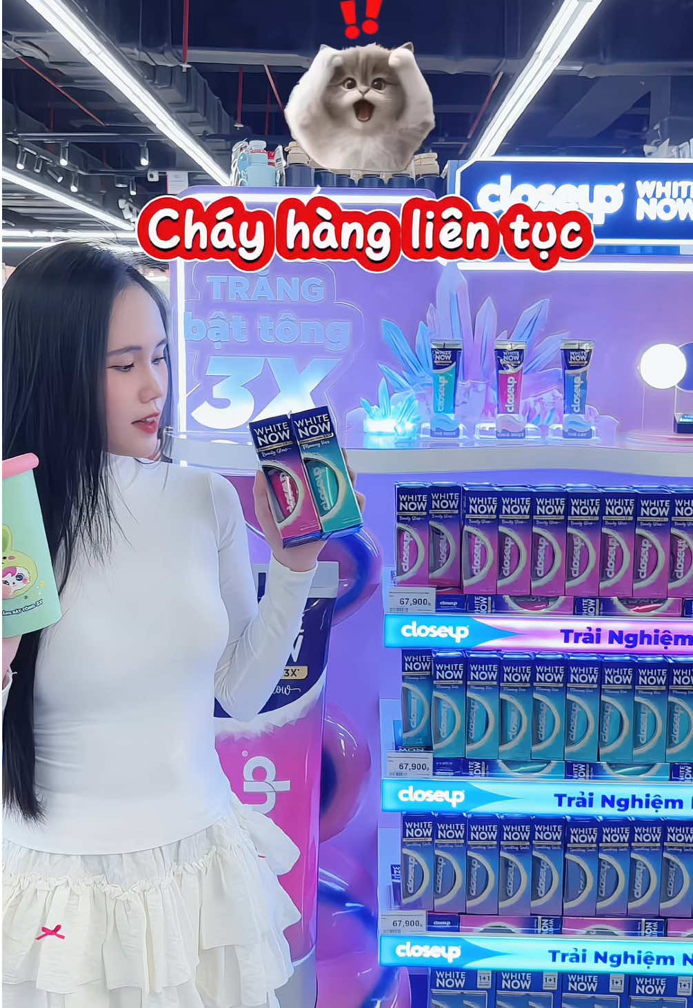 Ra Aeon, Lotte hoặc Big C mua kem đánh răng Closeup White Now để nhận được ly nước kìaaaa, săn lẹ mấy bà ơi ko thôi hết hàng á  #closeupVN #TínhNữ #Trangbattong3x #HợpTáccùngUnilever #kemdanhrang 