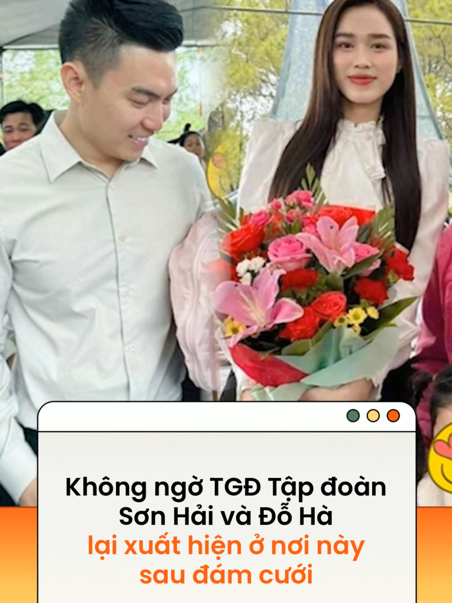 Đây là lần đầu tiên TGĐ Sơn Hải và Đỗ Hà lộ diện sau đám cưới khủng nên càng thu hút sự chú ý từ cư dân mạng #dothiha #news #amm  Theo Đời sống pháp luật