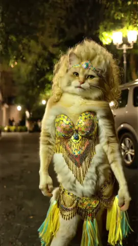 Look who I found on my walk home 🙀 hips dont lie. #fyp #cats 