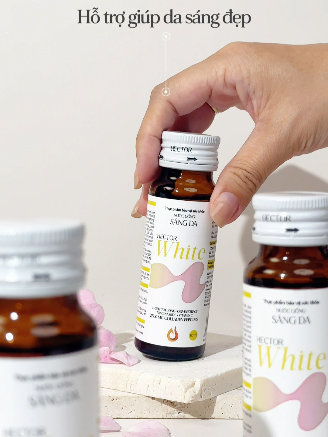 Hỗ trợ chống oxy hóa, giảm nguy cơ lão hóa da, hỗ trợ giúp da sáng, đẹp với Hector White  #HectorWhite #Hector #Dongtrunghathao #Goclamdep