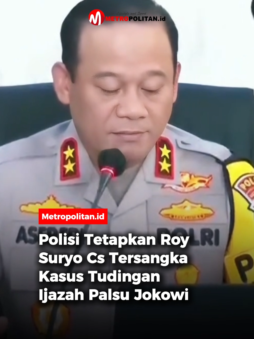 Polda Metro Jaya mengumumkan tersangka di kasus tudingan ijazah palsu yang dilaporkan Presiden ke-7 RI Joko Widodo (Jokowi). Salah satu yang ditetapkan sebagai tersangka adalah Roy Suryo. 