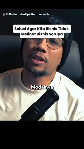 Solusi agar bisnis Anda tidak jadi peniru: Stop mengamati kompetitor! Fokus 100% pada MARKET Anda: Siapa mereka? Berapa usianya? Bagaimana level finansialnya? Apa kebutuhannya? Pahami Buyer Persona Anda sedetail mungkin, barulah Anda bisa menciptakan konsep bisnis yang unik dan anti-tiruan. #BuyerPersona #FokusMarket #StrategiUnik