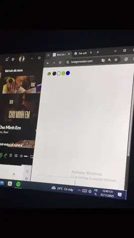 Cho mình em - Binz,Đen #bratgenerator #xh #viralvideo #fyp #binz 