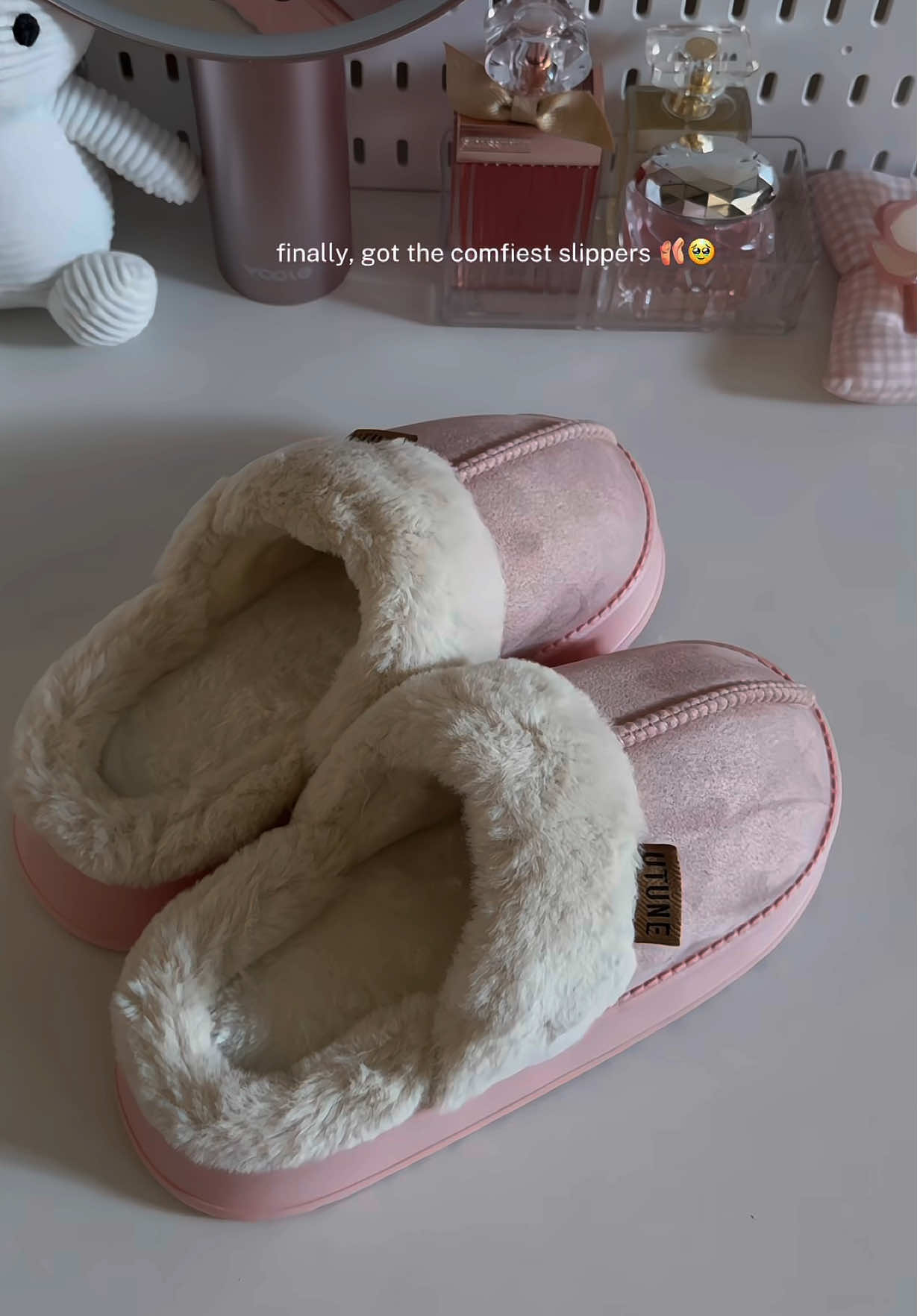 Finally, got these slippers of my dream 🩰💭 #comfyslippers #slippers #indoorslippers #pinkslippers #slippersforwomen 