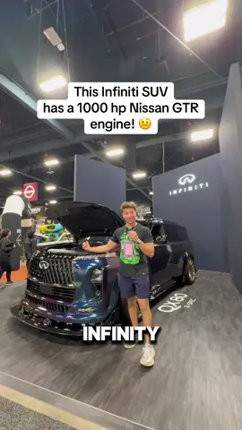 Now that’s an SUV! 😎 #TikTokAutoCampaign #TikTokSEMAShowContest #CarsofTikTokContest #infiniti #nissangtr 