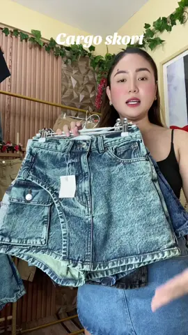 Soooffeeerr ganda! #cargoskort #cargo #denim #skort 