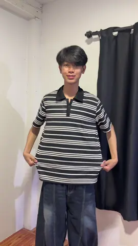 เสื้อโปโล #unisexfashion #เสื้อผ้าแฟชั่น #เสื้อโปโล #เสื้อลายริ้ว #fashion 
