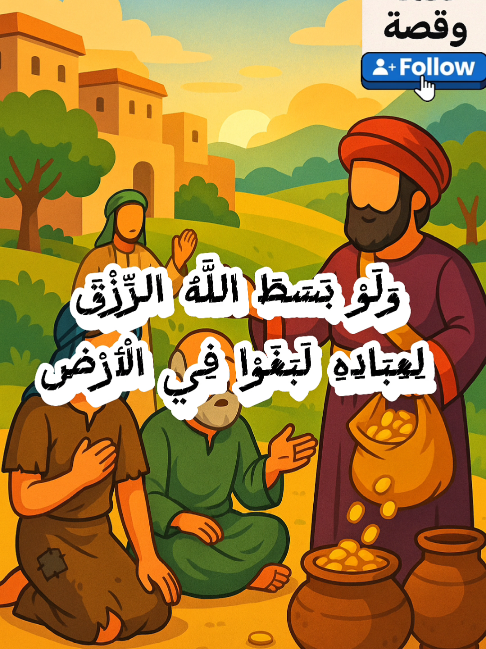 سبب نزول قولة تعالي ولو بسط الله الرزق لعباده لبغوا في الارض #اللهم_صلي_على_نبينا_محمد #تفسير_القران #حكمة_وقصة #قرآن_يتلى 