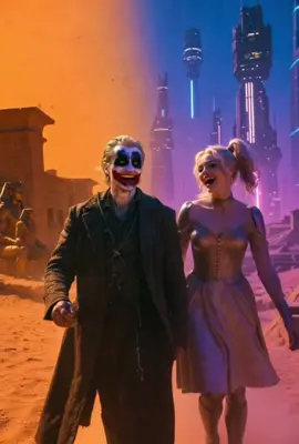 Harley e Joker fanno un viaggio nel tempo dall’antico Egitto fino al futuro.. #thequeen #harleyquinn #joker #follovers #viaggio 