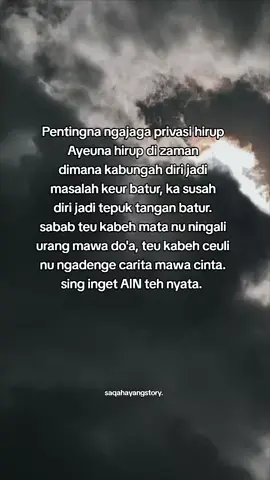 supaya jauh tina AIN #storysunda 
