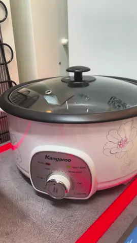 Nồi lẩu điện kangaroo dung tích 4lit . Nấu nhanh sôi . Dễ dàng vệ sinh #noilaukangaroo #xuhuongtiktok 