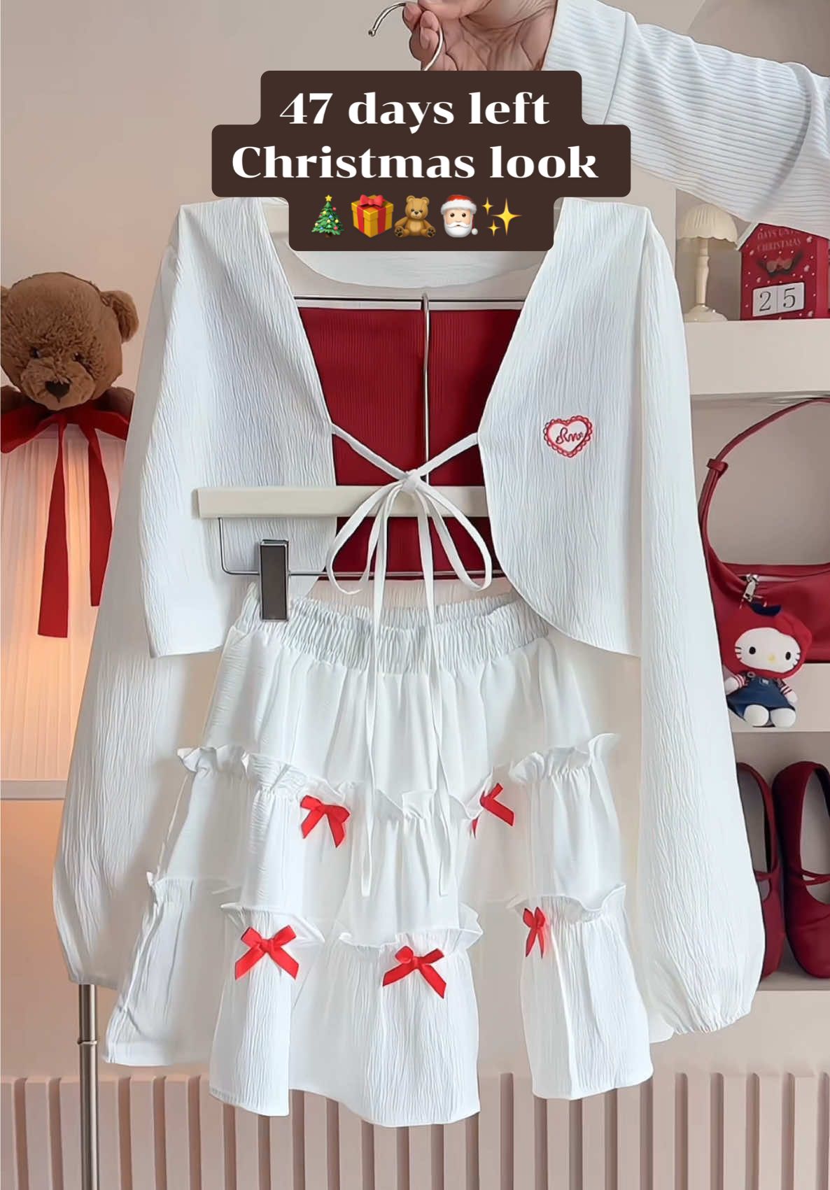 อีก 47 วัน #ชุดตรีมคริสต์มาส #ChristmasLook 🎄🎁