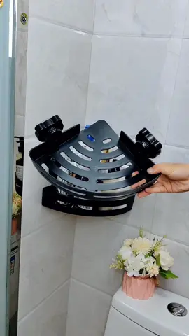 If I had known about these suction cup shelves earlier, who would have bothered drilling holes in the wall? They're easy to reposition, and most importantly, they're made of aluminum—sturdy, durable, and corrosion-resistant! #shelf