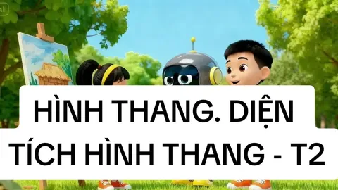 Toán 5 - Bài 26, Tiết 2: Hình thang. Diện tích hình tháng. Thầy cô tải bản đẹp ở link dưới bio hoặc mã QR mình ghim đầu trang ạ. Video làm với mục đích chia sẻ cho các thầy cô giáo dạy, vui lòng không đem bán hay dùng với mục đích kinh doanh. #ungdungAI #Toan5 #Tieuhoc 