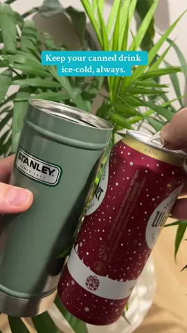 Stanley Thermos My canned drink stays ice-cold 😎❄️.             Tried putting a 500ml can inside my Stanley thermos without opening it… and YES, it fits! 🔥 Now my drink stays ice-cold for hours 🧊.                                                #S#StanleyI#IceColdL#LifeHackStayCool #OutdoorGear 