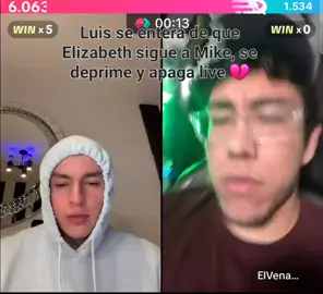 Luis apaga live después de ver qué Elizabeth sigue a Mike 💔 @Luis Sánchez 🥤 #humor #Viral #clips #live #luissanchez 