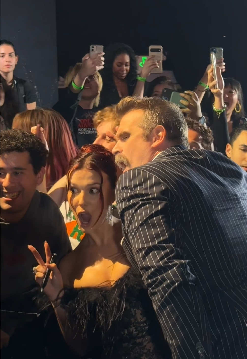 Millie Bobby Brown and David Harbour arriving at the Stranger Things 5 premiere! 🤩 #StrangerThings5 #StrangerThings #MillieBobbyBrown #DavidHarbour #1iota