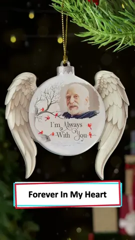 This ornament brings me a sense of peace. Seeing his photo each day reminds me that his love has never truly left ❤️ #wanderprints #personalized #gifts #Christmas #giftforwife