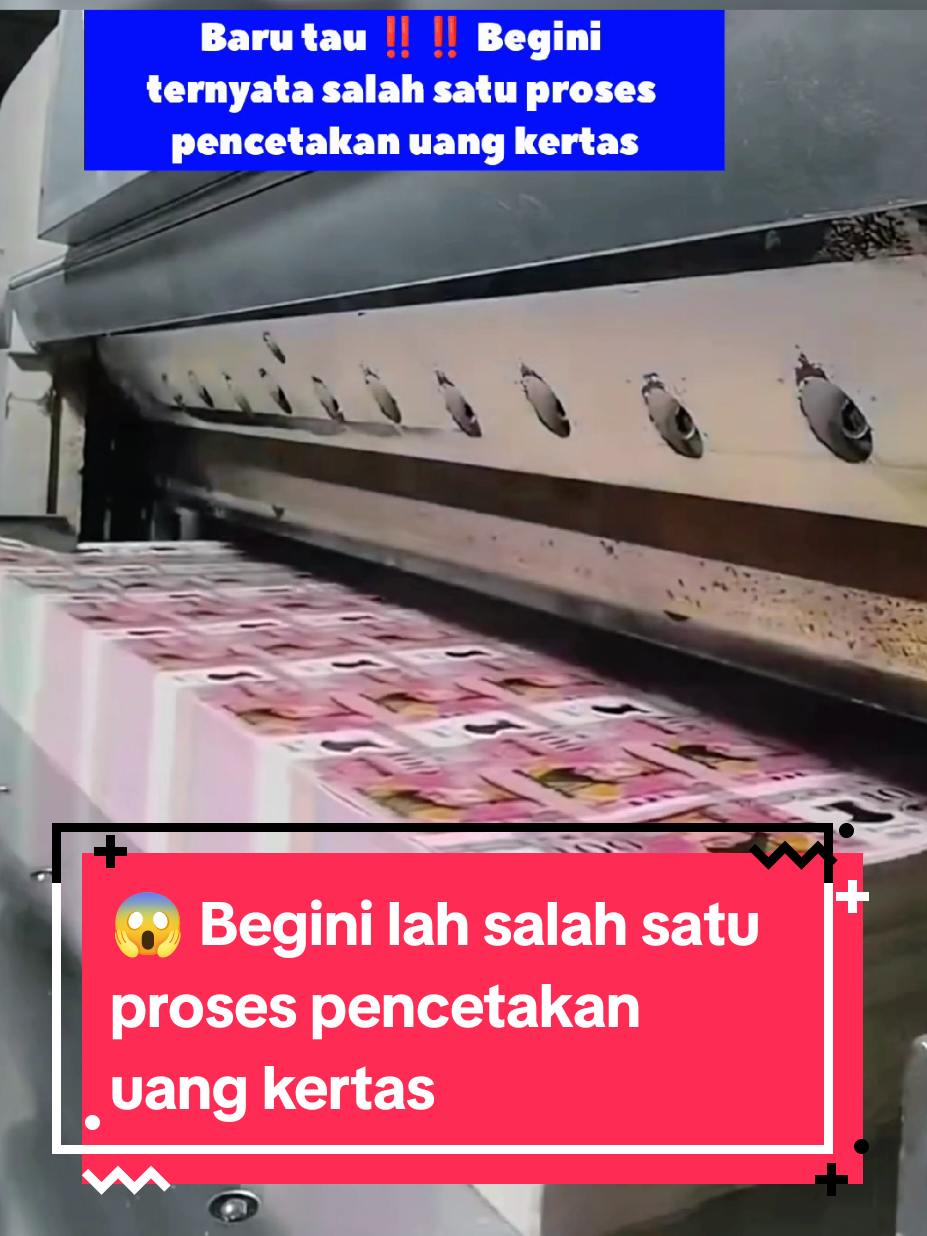 Ternyata seperti ini ‼️🫰 Proses percetakan uang kertas  #viral #trending #fyp #uang #foryoupage 
