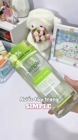 Nươc tẩy trang dịu nhẹ Simple #simple #nuoctaytrang #nuoctaytrangdiunhe 