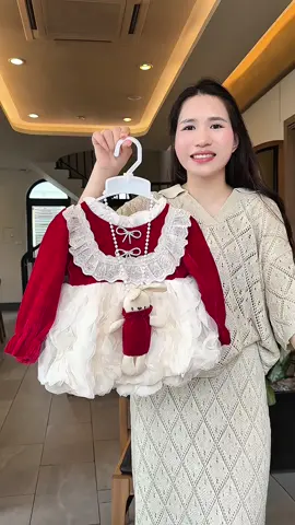 Váy xinh cho con diện đi chơi Noel , chơi Tết cưng xỉu #memykytinh #thoitrangtreem #vaythietke #vaybegai #Noel 